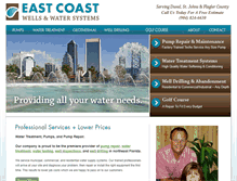 Tablet Screenshot of eastcoastwells.com